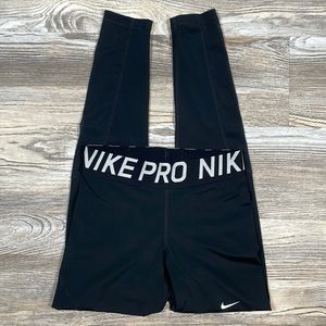 Nike Pro Dri-Fit Women's Black Leggings, Size M